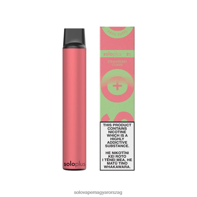 Solo Plus eldobható vape paradise kollekció eper guava | Solo Vape Recycling 226JL37