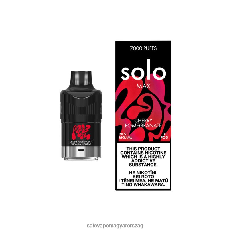 Solo MAX hüvely cseresznye gránátalma | Solo Vape Puffs 226JL83